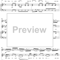 "Ich will nach dem Himmel zu", Aria, No. 3 from Cantata No. 146: "Wir müssen durch viel Trübsal" - Piano Score