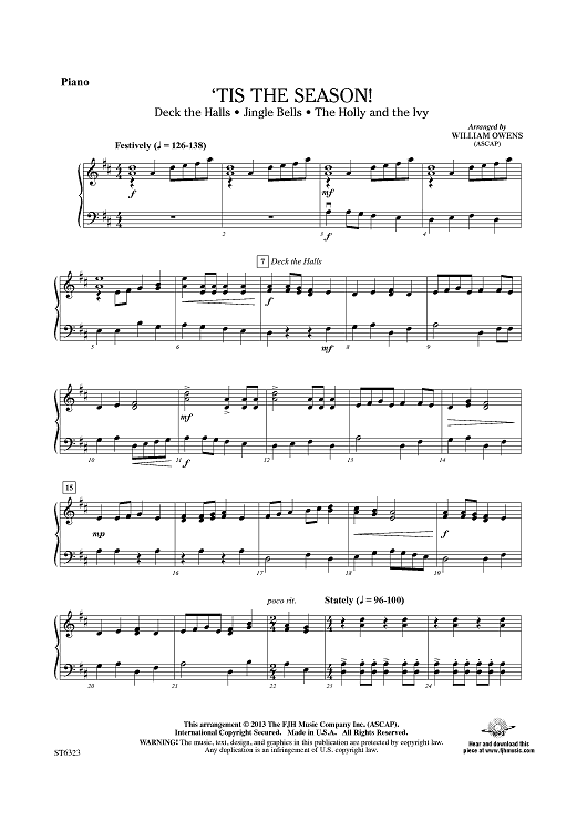 'Tis the Season! - Piano