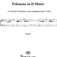 Polonaise in D Minor from the Notebook of Anna Magdelena Bach
