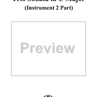 Trio Sonata in C Major - Violin 2 or Flute 2