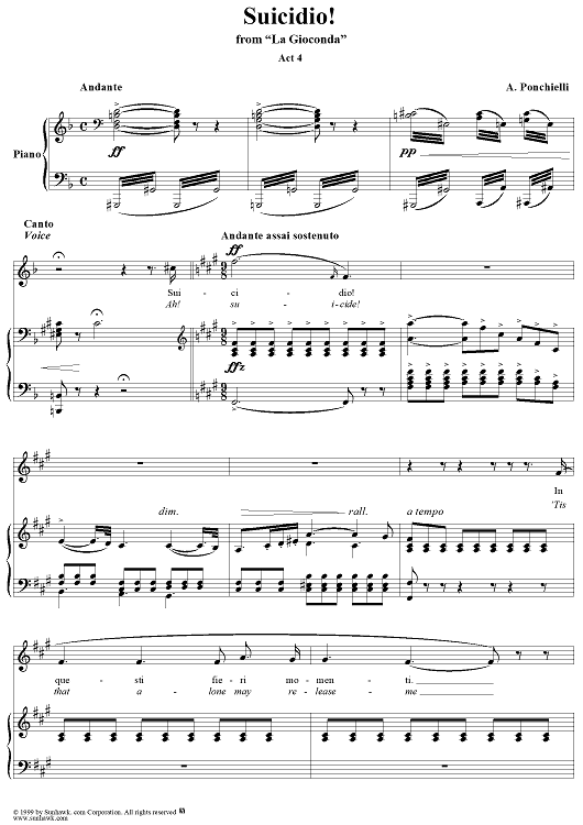 Suicidio! - From "La Gioconda"