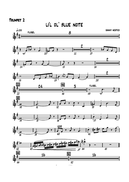 Li'l Ol' Blue Note - Trumpet 2