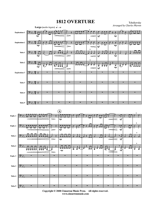 1812 Overture (Overture Solennelle) - Score