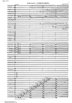 Double Concerto (A Ring of Lights) - Full Score