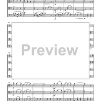 Italian Song for Cello Quartet - Score