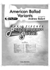 American Ballad Variants - Score
