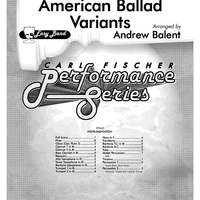 American Ballad Variants - Score