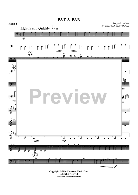 Pat-A-Pan - Horn 4 in F