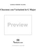 3 Lecons: Chaconne con Variazioni in G Major (Allegro moderato)