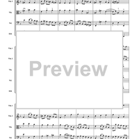 Overture and Bourrée from Il Pastor Fido - Score