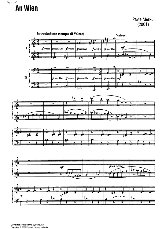 A Sentimental Journey (An Wien) - Piano 2