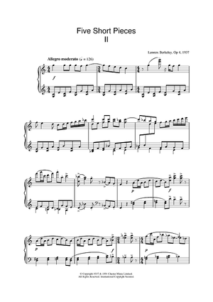 Five Short Pieces, No.2, Op.4