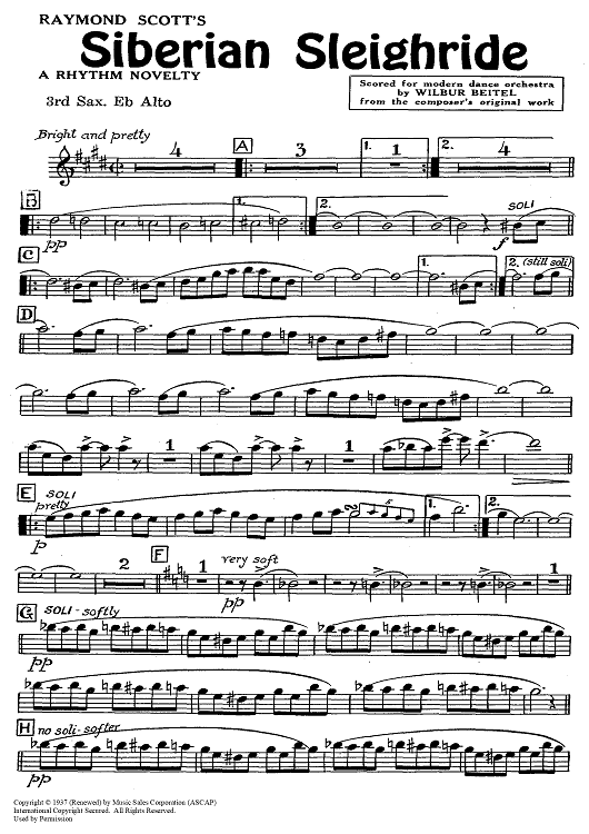 Siberian Sleighride - Alto Sax 3