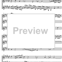 Three Part Sinfonia No. 6 BWV 792 E Major - Score