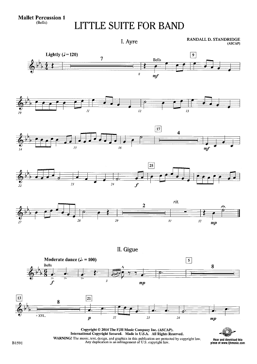 Little Suite for Band - Mallet Percussion 1