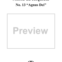 Messa da Requiem: No. 13. Agnus Dei
