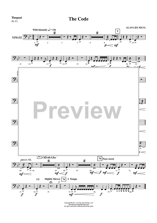 The Code (March) - Timpani