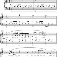 Dear Theodosia (from the Broadway musical "Hamilton")