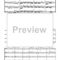Concerto for Cello Quartet - Score