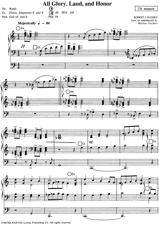 All Glory, Laud, and Honor