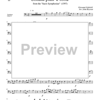 Sonata pian' e forte - from the "Sacre Symphoniae" (1597) - Trombone Choir II
