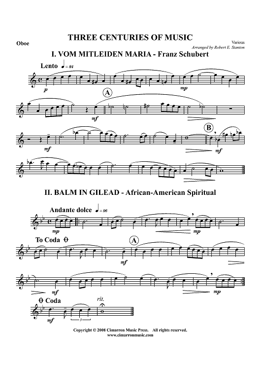 Three Centuries of Music - Oboe