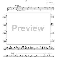 Simple Gifts - Part 1 Clarinet in Bb