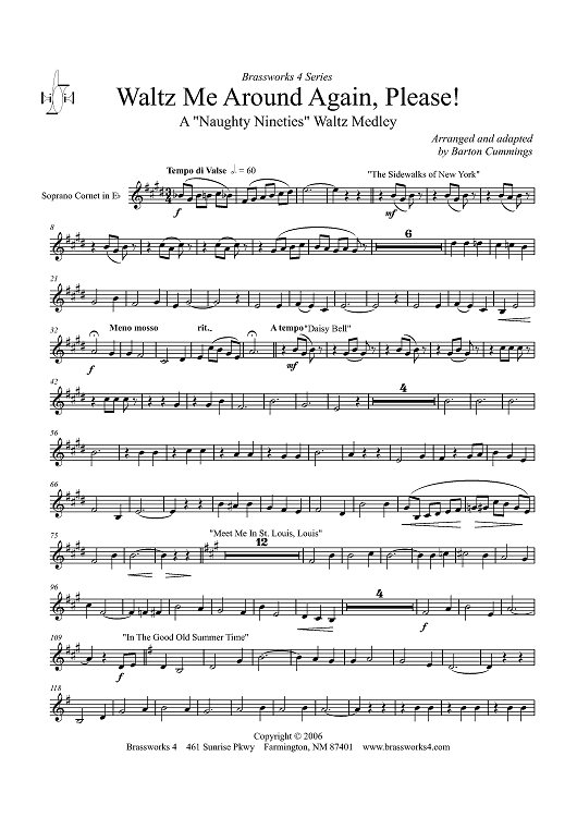 Waltz Me Around Again, Please! - Soprano Cornet in E-flat