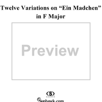 Twelve Variations on "Ein Mädchen" in F Major, Op. 66