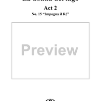 Impogna il Re: No. 15 from "La donna del lago", Act 2 - Score