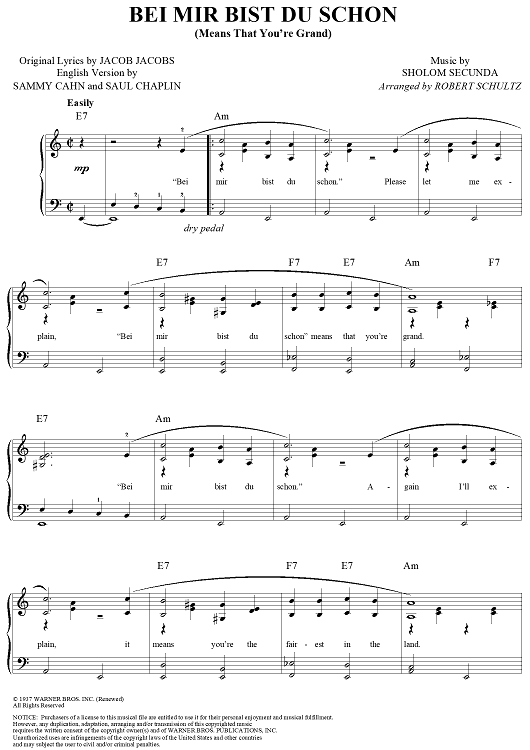 Bei Mir Bist Du Schon