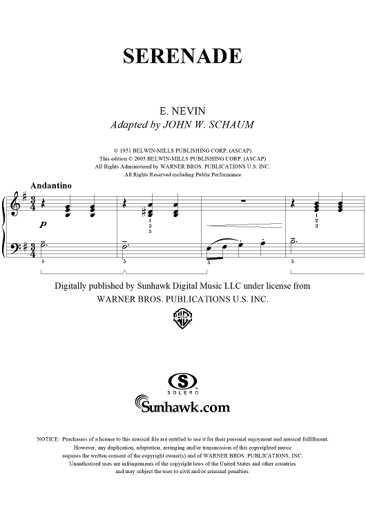 Serenade, Op. 2, No. 7