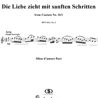 "Die Liebe zieht mit sanften Schritten", Aria, No. 2 from Cantata No. 36/1: "Schwingt freudig euch empor" - Oboe d'amore