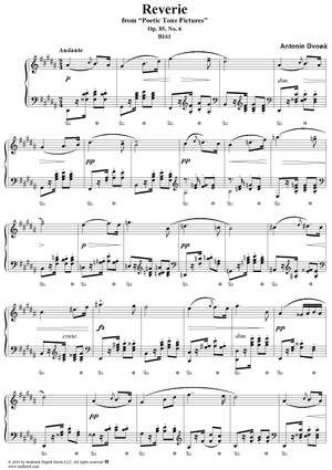 Reverie, No. 6 from "Poetic Tone Pictires", Op. 85