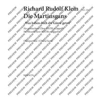 Die Martinsgans - Choral Score