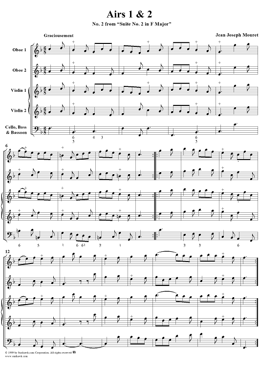 Airs 1 & 2 - No. 2 from "Suite No. 2 in F Major"