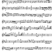 Divertimento No. 7 D Major KV205 - Violin