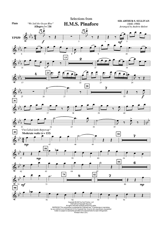 H.M.S. Pinafore - Flute