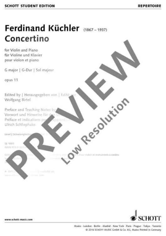 Concertino G major in G major