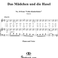 Das Mädchen und die Hasel - No. 10 from "Volks-Kinderlieder"  WoO 31