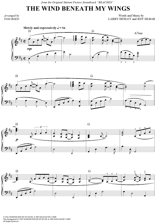 The Wind Beneath My Wings