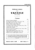 Table of Contents & Directions for Playing the Ukulele - Bonus Material