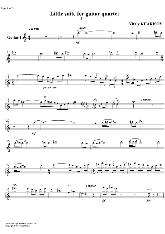 Little Suite - Guitar 1