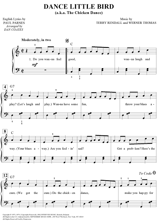 Dance Little Bird (a.k.a. The Chicken Dance)