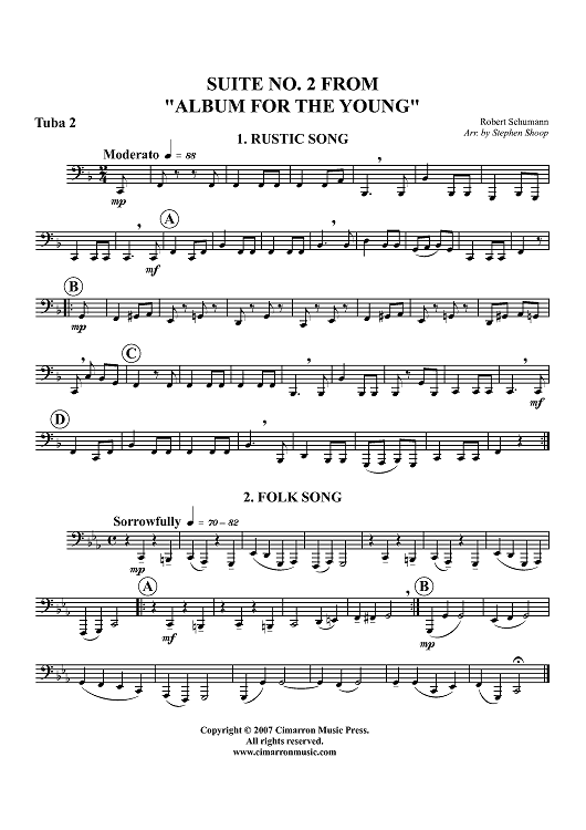 Suite No. 2 from "Album for the Young" - Tuba 2