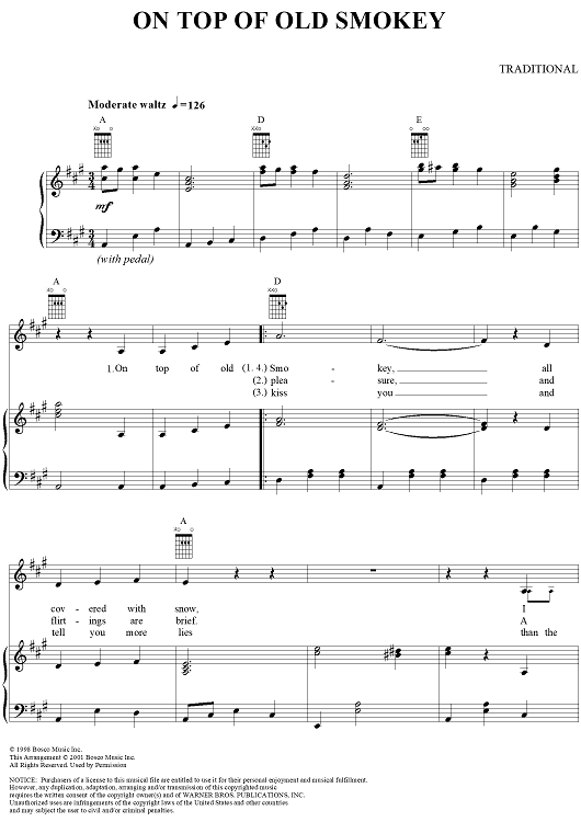 On Top of Old Smokey