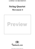 String Quartet No. 6, Movement 4 - La Malinconia - Score