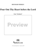 Abraham, "Pour out the heart before the Lord"