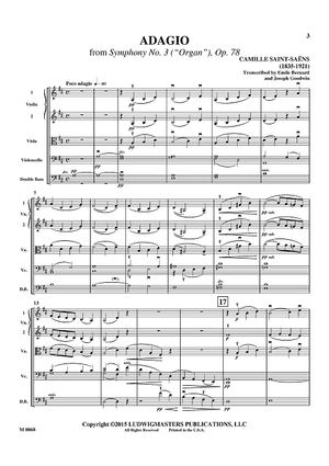 Adagio from Symphony No. 3 (“Organ”) - Score
