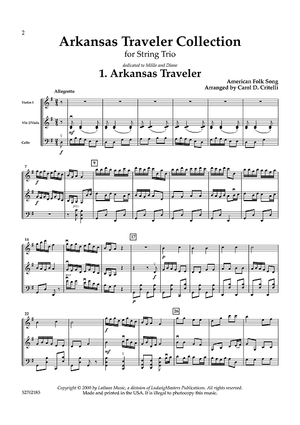 Arkansas Traveler Collection - for String Trio - Score